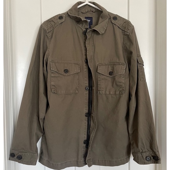 Gap Mens Military Green Cargo Shirt - S - Picture 3 of 5